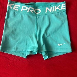 Nike Pro Aqua Blue Shorts